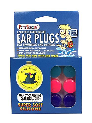 Product Cover Putty Buddies Original Swimming Earplugs 3-Pair Pack (Purple/Teal/Magenta)