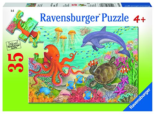 Product Cover Ravensburger Ocean Friends 35 Piece Jigsaw Puzzle for Kids - Every Piece is Unique, Pieces Fit Together Perfectly