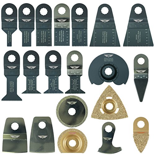 Product Cover 20 x TopsTools WXK20 OMT Mix Blades for Rockwell F30 F50 F80 Sonicrafter AEG Ryobi Worx Multitool Multi Tool Accessories
