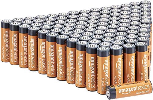 Product Cover AmazonBasics AA 1.5 Volt Performance Alkaline Batteries - Pack of 100 (Appearance may vary)