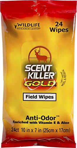 Product Cover Wildlife Research Scent Killer Field Wipes (24 Pack), Gold