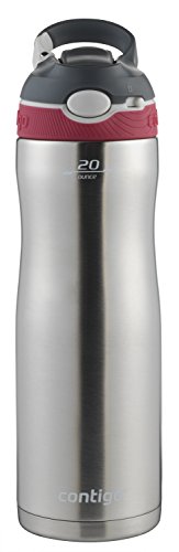 Product Cover Contigo AUTOSPOUT Straw Ashland Chill Stainless Steel Water Bottle,  20 oz, Sangria