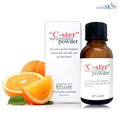 Product Cover Let's Cure C-Ster High Performance Whitening 100% Vitamin C Powder, 15 Gram