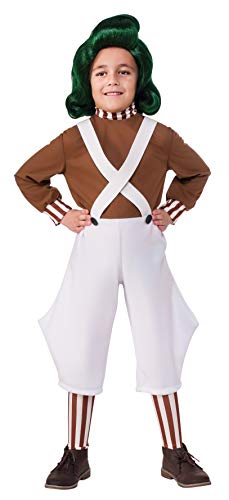 Product Cover Rubie's Costume Kids Willy Wonka & The Chocolate Factory Oompa Loompa Value Costume, Medium
