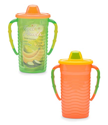 Product Cover Mommys Helper Pouch Mate Food Pouch Holder, Orange/Green/Yellow