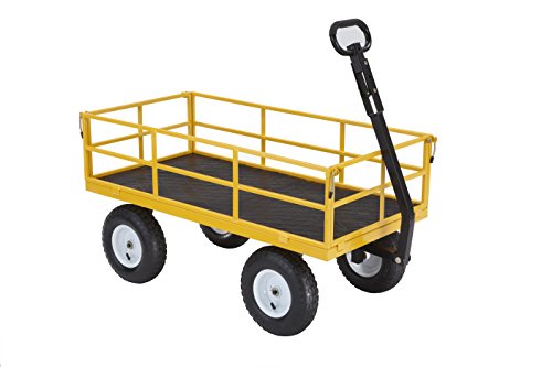 Product Cover Gorilla Carts Heavy-Duty Steel Utility Cart with Removable Sides and 13