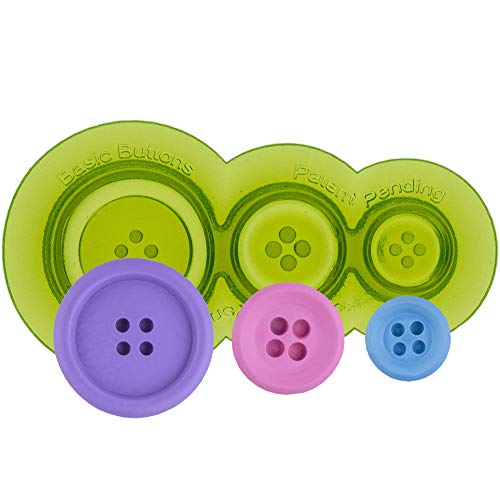Product Cover Marvelous Molds Basic Buttons Silicone Mold | Cake Decorating with Fondant, Gum Paste Icing