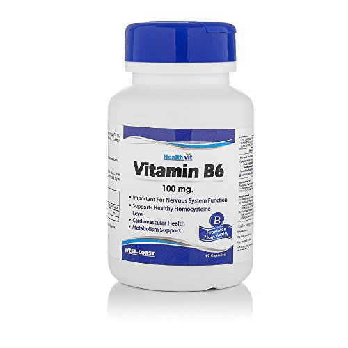 Product Cover Healthvit Vitamin B6 100 Mg 60 Capsules