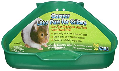 Product Cover Ware Manufacturing Corner Litter Pan for Critters, Assorted Colors, 6.5