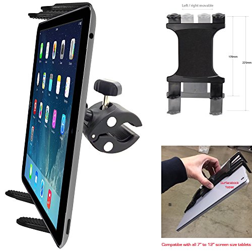 Product Cover ChargerCity XT Boat Helm Spin Bike Tablet Mount with Universal Tablet Cradle Holder for Apple iPad Pro, iPad Air, iPad Mini, Samsung Galaxy Tab S, Surface Pro Book & All Other 7