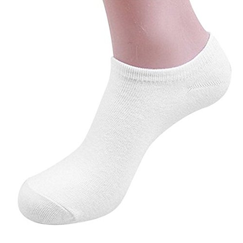 Product Cover Davido Mens socks ankle low cut made in italy100% cotton 8 pairs white size 10-13