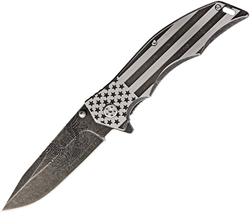 Product Cover MTech USA Xtreme MX-A849AE Spring Assist Folding Knife, Black Stonewashed Straight Edge Blade, Two-Tone Handle, 5-Inch Closed