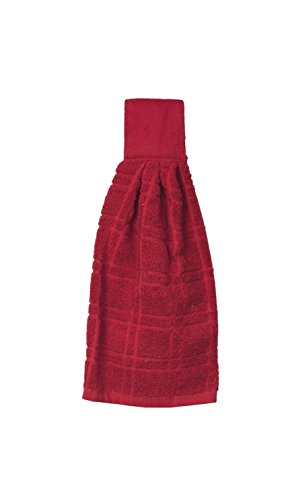 Product Cover Ritz KitchenWears 100% Cotton Terry Hanging Kitchen Tie Towel, Paprika Red