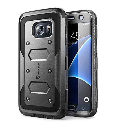 Product Cover Galaxy S7 Case, [Armorbox] i-Blason built in [Screen Protector] [Full body] [Heavy Duty Protection ] Shock Reduction / Bumper Case for Samsung Galaxy S7 2016 Release (Black)