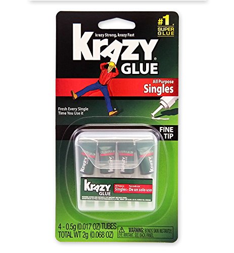 Product Cover Krazy Glue Krazy Glue Single-Use Tubes w/Storage Case, 0.07 oz, 4/Pack