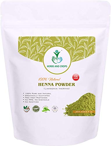 Product Cover 100% Natural Organically Grown Henna Powder Only for Hair (227g / (1/2 Lb) / 8 Ounces)