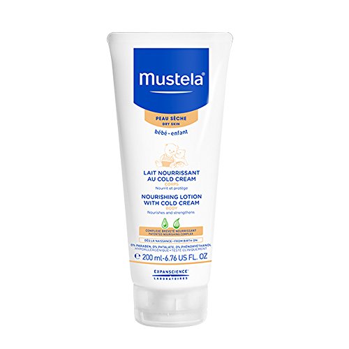 Product Cover Mustela Nourishing Lotion with Cold Cream, Baby Lotion for Dry Skin, with Ceramides and Natural Avocado Perseose, 6.76 Ounce
