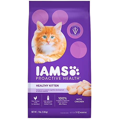 Product Cover Iams Proactive Health Healthy Kitten Dry Cat Food With Chicken, 7 Lb. Bag