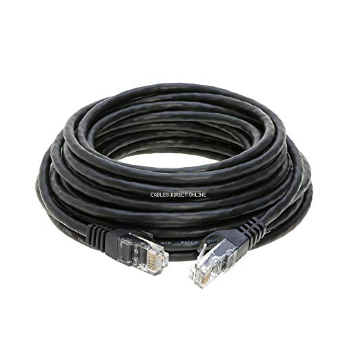 Product Cover Cables Direct Online Snagless Cat5e Ethernet Network Patch Cable Black 100 Feet