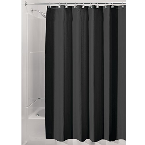 Product Cover iDesign Fabric Extra-Wide Shower Curtain, Water-Repellent and Mold- and Mildew-Resistant Liner for Master, Guest, Kids', College Dorm Bathroom, 108