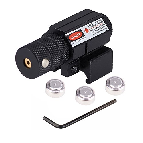 Product Cover Pinty Compact Tactical Red Laser Sight with Picatinny Mount Alan Wrenches for Hunting - Easy and Bright