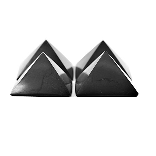 Product Cover Karelian Heritage Regular Shungite Pyramid Set for EMF Protection, 4 Pieces at The Price of 3, S042
