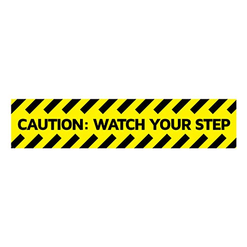 Product Cover CAUTION: WATCH YOUR STEP Sticker / Sign. 13.5 X 2.75 inches. FREE SHIPPING!