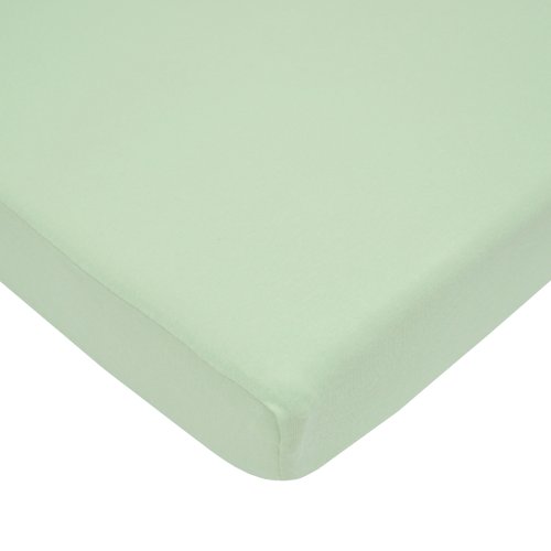 Product Cover TL Care 100% Cotton Jersey Knit Fitted Crib Sheet for Standard Crib and Toddler Mattresses, Celery, 28 x 52, for Boys and Girls