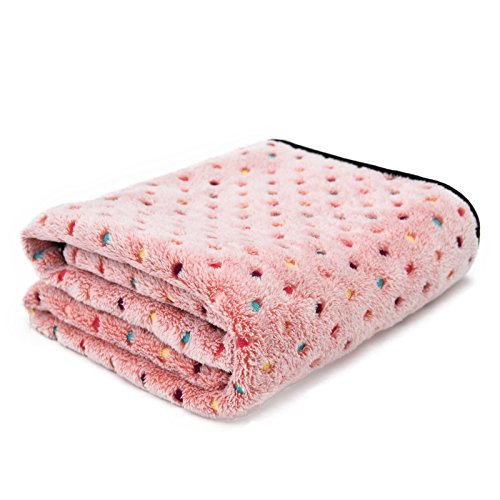 Product Cover PAWZ Road Pet Dog Blanket Fleece Fabric Soft and Cute Pink L
