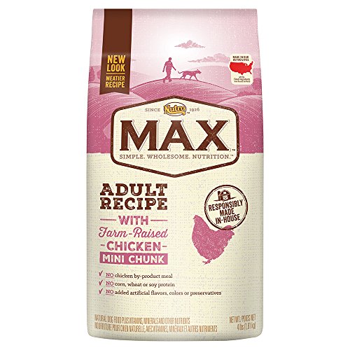 Product Cover Nutro Max Adult Mini Chunk Dry Dog Food With Farm Raised Chicken, 4 Lb. Bag