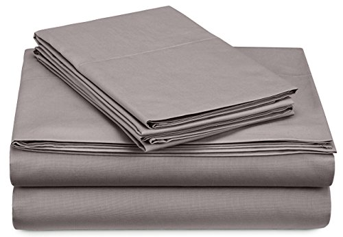 Product Cover Pinzon 300 Thread Count Percale Cotton Sheet Set - Twin XL, Platinum