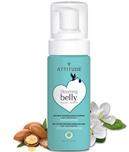 Product Cover ATTITUDE Blooming Belly, Hypoallergenic Foaming Face Cleanser, Argan, 5 Fluid Ounce
