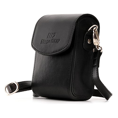 Product Cover MegaGear Leather Camera Case with Strap compatible with Panasonic Lumix DC-ZS80, DC-ZS70, DMC-LX10, DMC-ZS60, DMC-ZS100