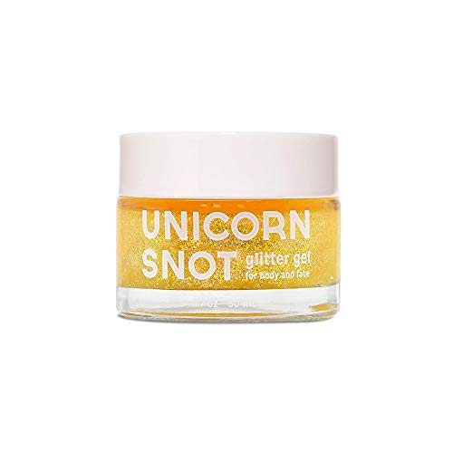 Product Cover Unicorn Snot Holographic Body Glitter Gel - Vegan & Cruelty Free, Perfect for Festival, Rave, Costume, Gold, 1.6 Ounces