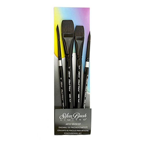 Product Cover Silver Brush Black Velvet Brush Set