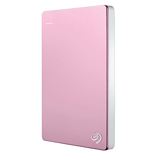 Product Cover Seagate 2TB Backup Plus Slim (Rose Gold) USB 3.0 External Hard Drive for PC/Mac with 2 Months Free Adobe Photography Plan