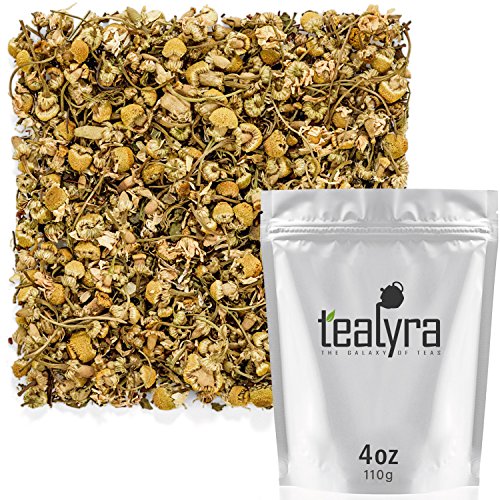 Product Cover Tealyra - Lovely Night - Chamomile Rooibos Mint - Calming & Relaxing - Herbal Loose Leaf Tea - Antioxidants Rich - All Natural Ingredients - Caffeine-Free - 110g (4-ounce)
