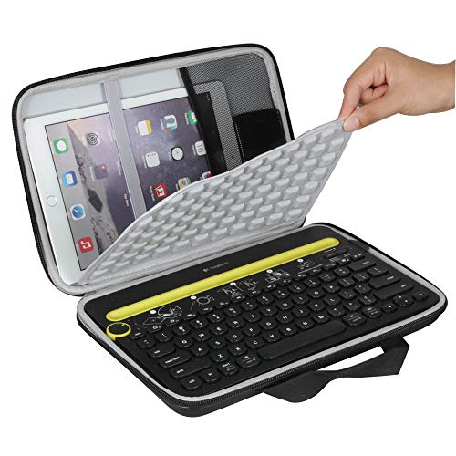 Product Cover Hermitshell Travel Case Fits Logitech K480 Bluetooth Multi-Device Keyboard