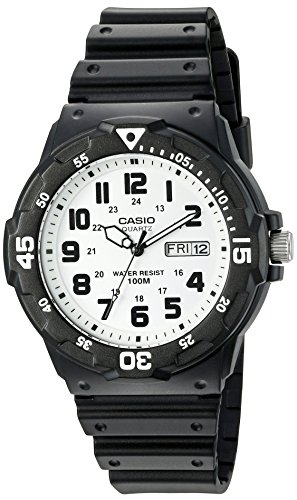 Product Cover Casio Men's Sports Quartz Watch with Resin Strap, Black, 18 (Model: MRW200H-7BV)