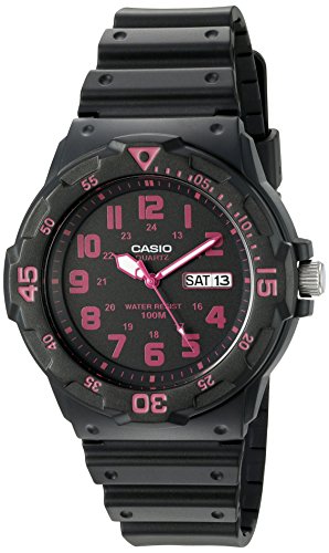 Product Cover Casio Men's 'Classic' Quartz Resin Watch, Color:Black (Model: MRW200H-4CV)