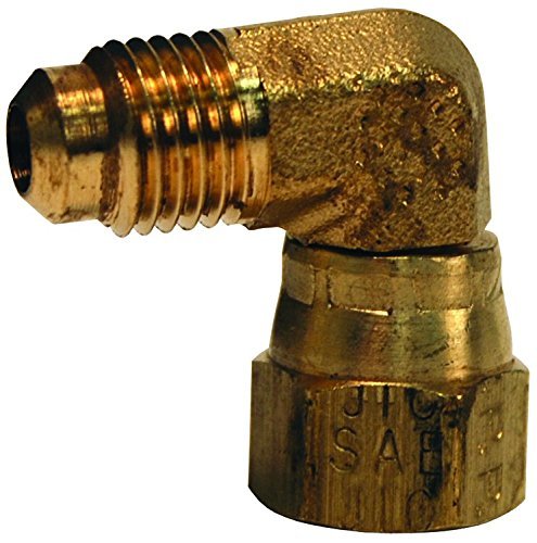 Product Cover Parker Hannifin 166FSV-4-4 Brass 90 Degree Swivel Elbow, 45 Degree Flare Fitting, 1/4