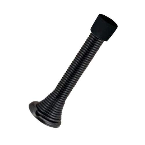 Product Cover Designers Impressions Matte Black Spring Door Stop w/Rubber Bumper : 1247-10 Pack