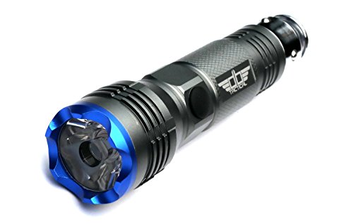 Product Cover DB Tactical RCF-L07 Mini Rechargeable Car Flashlight - 300 LUMENS Ultra Bright CREE XP-G2 R5 LED - Charges in Car/Truck Power Outlet, Always Ready for Emergencies - Never Replace Batteries