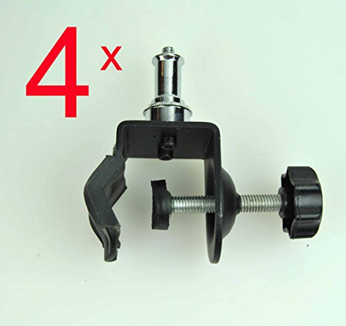 Product Cover Studio-98 Four (4) Metal C Clamp (or G Clamp) Grips with 5/8 Inch Stud Spigot and 1/4