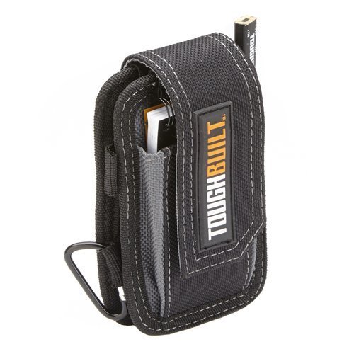 Product Cover ToughBuilt - Smart Phone Pouch + Notebook & Pencil - Soft, Scratch Proof Lining, Fits Most Smart Phones, Includes ToughBuilt Notebook, Carpenter Pencil, and Carabiner (TB-33) NEW