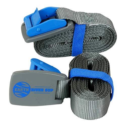 Product Cover Earth River SUP Tie Down Straps for Paddle Boards, Kayaks, Surfboards and Canoes (Two Pack)
