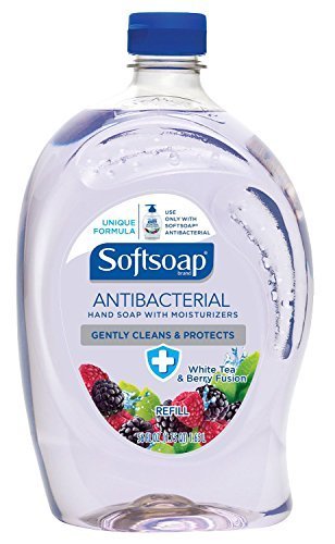 Product Cover Softsoap Antibacterial Liquid Hand Soap Refill, White Tea and Berry Fusion, 56 Ounce, (Pack of 2)