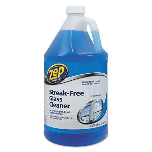 Product Cover Zep Commercial 1041684 Streak-Free Glass Cleaner, Pleasant Scent, 1 gal Bottle