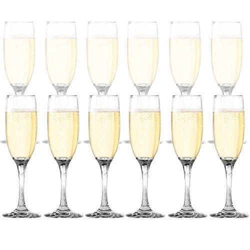 Product Cover Dailyware Toasting Flutes (Set of 12), Elegant Style Glasses, Perfect for Special Occassions