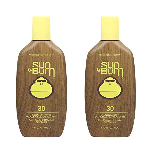 Product Cover Sun Bum Original Moisturizing Sunscreen Lotion SPF 30. Vegan and Reef Friendly (Octinoxate & Oxybenzone Free) Broad Spectrum UVA/UVB Sunscreen with Vitamin E (8 oz) - Pack of 2.